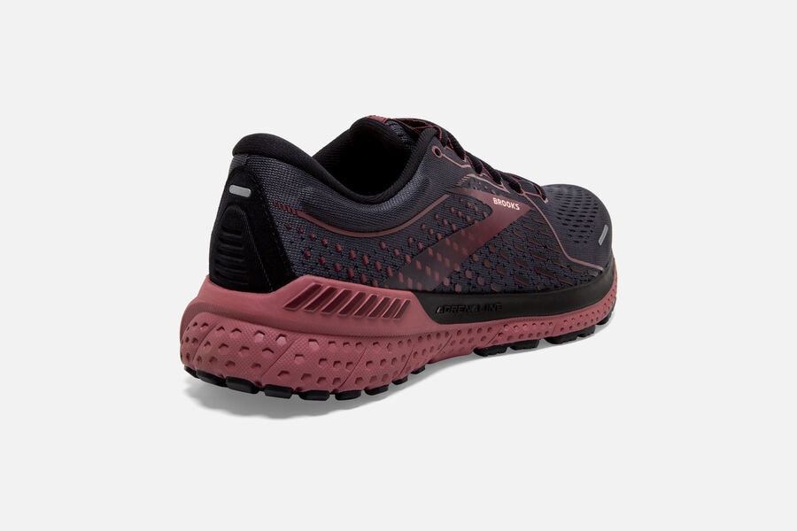 Brooks Running Shoes Womens Black - Adrenaline GTS 21 Road - 7405-DNEQA